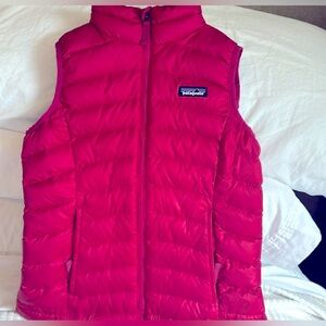 Girls Patagonia puffer vest pink size 7/8